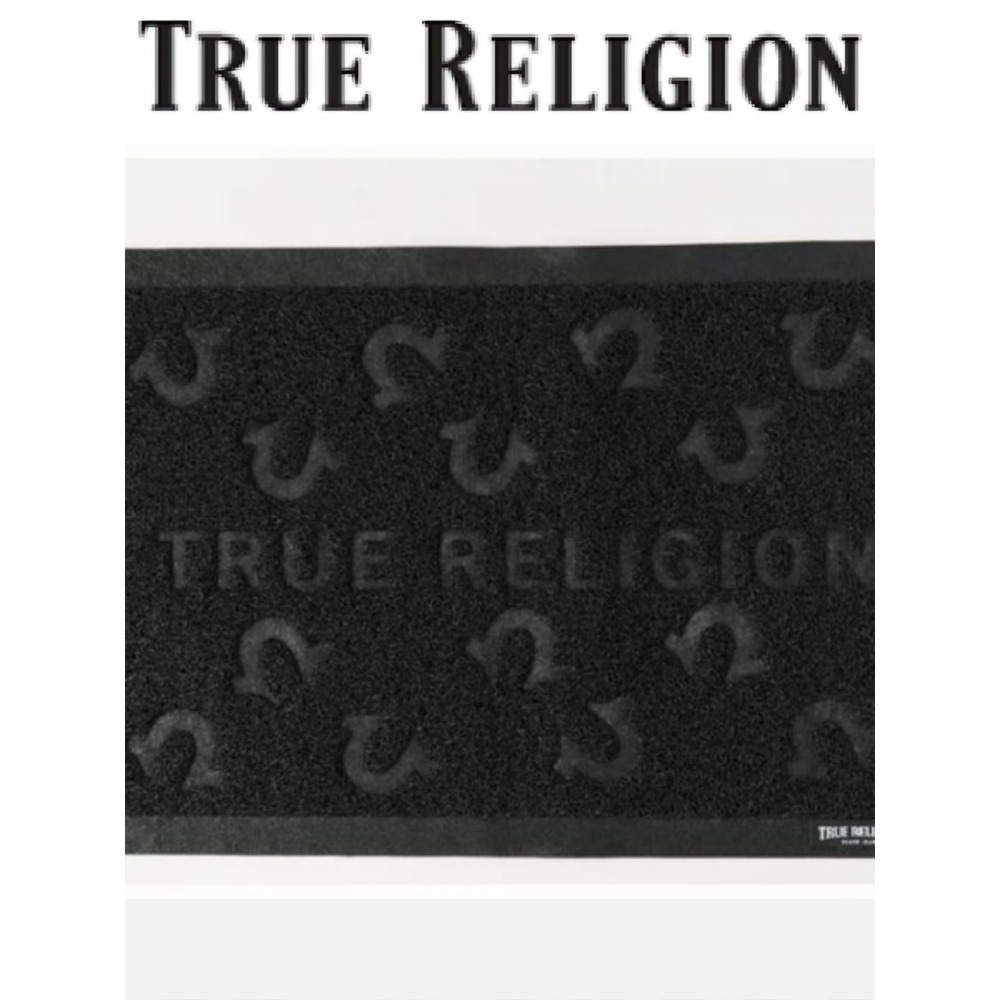 True Religion Waterproof Pet Placemat- Black